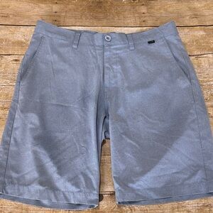 Travis Mathew Light Blue Flat Front Shorts